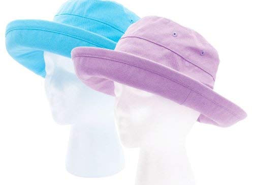 Sloggers SLOG4403PLTL Casual Bucket Hat 2 pack (1 Purple, 1 Teal)