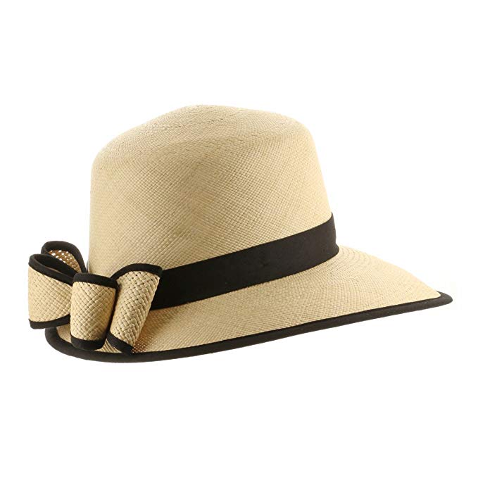 Vivianne Scoop Handwoven Straw Visor Panama Hat Made In Ecuador