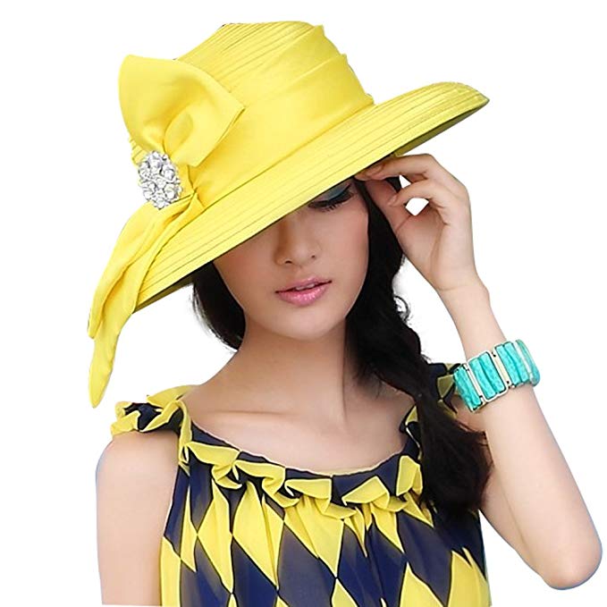 June's Young Women Hats for Church Tea Party Fashion Hats 2 Colors