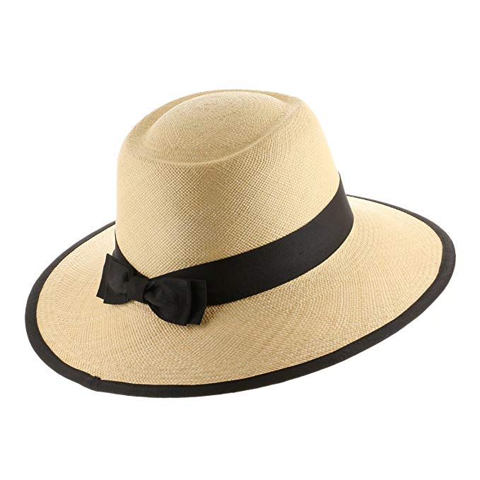 Ultrafino Tiffany Planter Ladies Straw Panama Hat