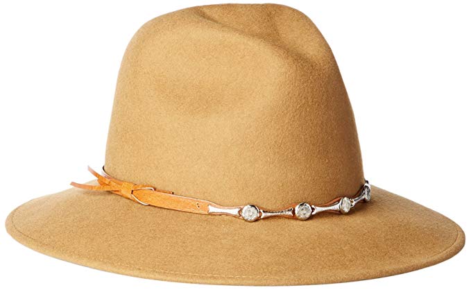 ‘ale by alessandra Women's La Concha Adjustable Felt Hat with Leather Trim