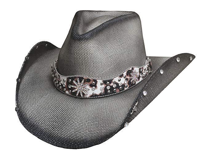 Montecarlo Bullhide Hats LIGHTING STRIKE Genuine Panama Straw Western Cowboy Hat