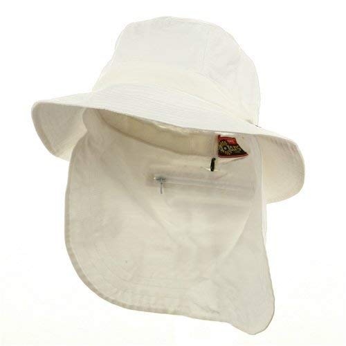 UV 45+ Extreme Vacationer Flap Hat-White w16s49e