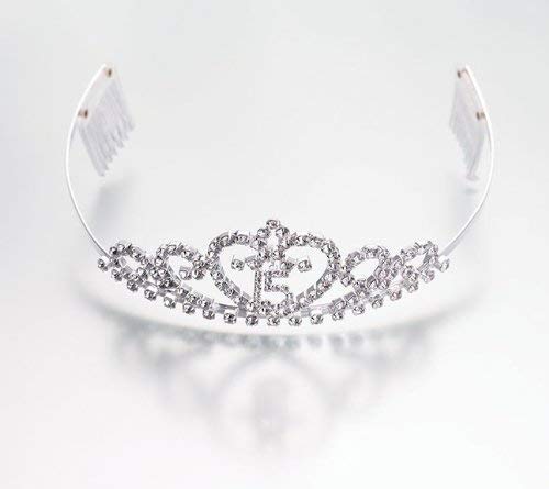 Lillian Rose Quince Anos Tiara, Small, Clear