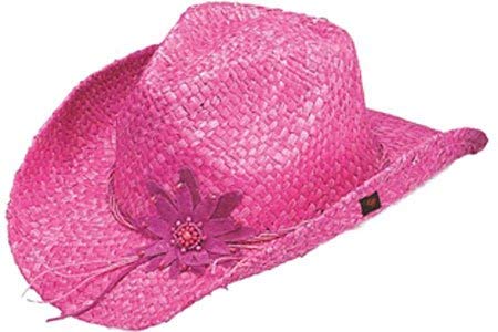 Peter Grimm Ltd Women's Calico Flower Straw Cowgirl Hat - Pgd4023-Tea-O