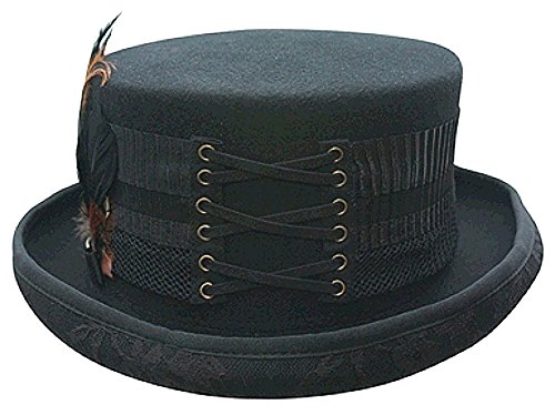 Conner, London Lace Steampunk Victorian Top Hat