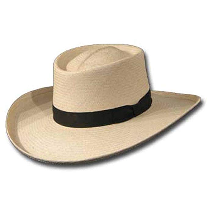 Ultrafino VENICIA GAMBLER Panama Straw Hat ULTRA WIDE BRIM