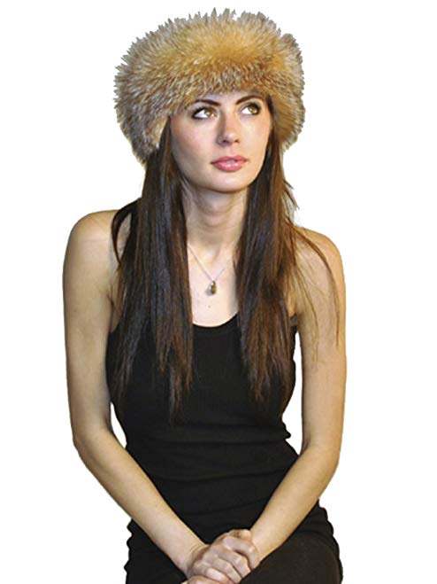 SCARF-FUR-FOX HEADBAND from CASHMERE PASHMINA GROUP