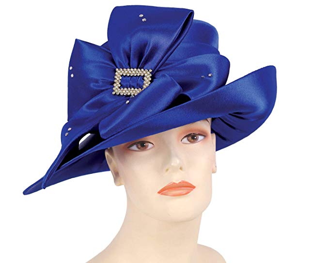 Ms Divine Women's Satin Year Round Church Hats Dress Formal Hats #HL33