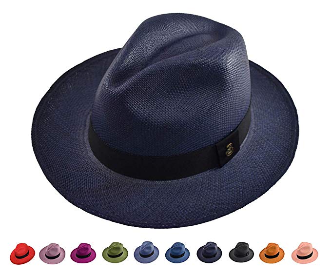 Original Panama Hat - Classic Fedora - Many Colors - Toquilla Straw - Handmade in Ecuador