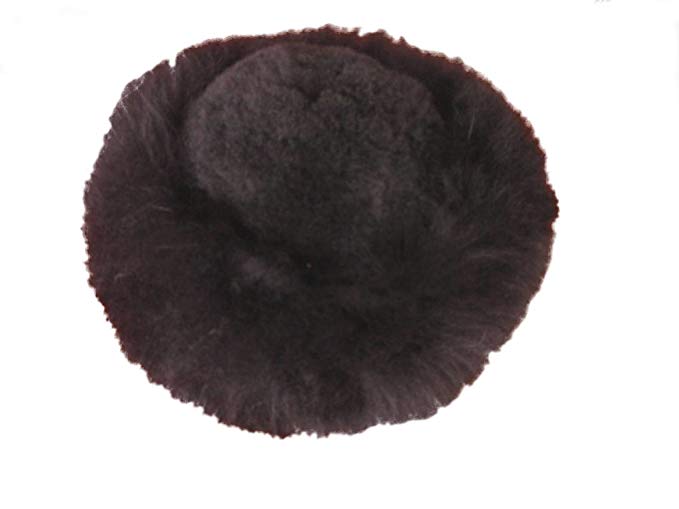 Alpakaandmore Womens Black Baby Alpaca Fur Mongolian Hat Satin Lined Russian Hat