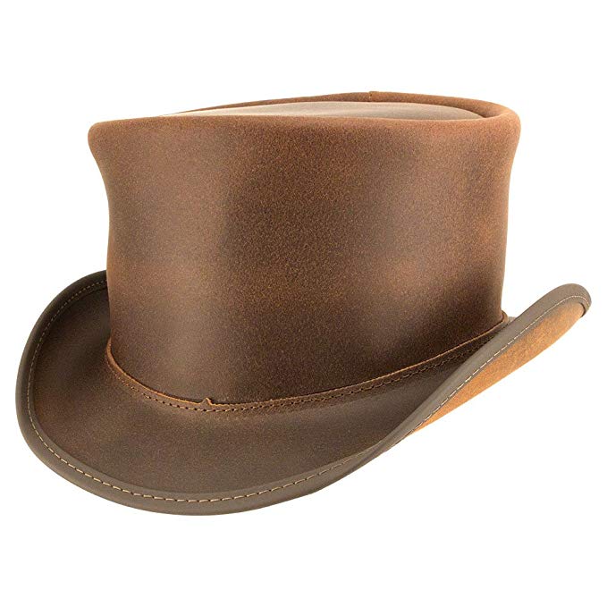 Voodoo Hatter El Dorado by American Hat Makers Iconic Leather Top Hat
