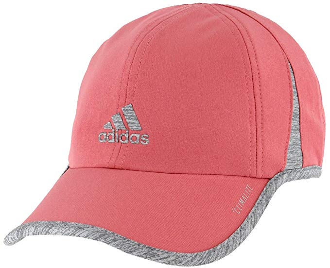 adidas Women's Superlite Relaxed Performance Cap, White/Light Heather Grey, One Size