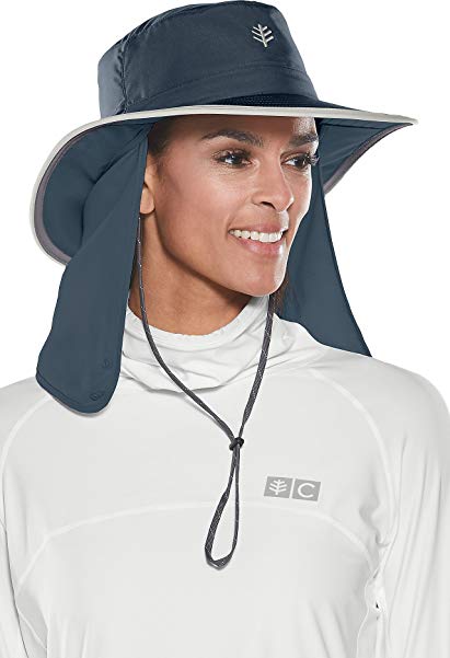 Coolibar UPF 50+ Unisex Convertible Boating Hat - Sun Protective