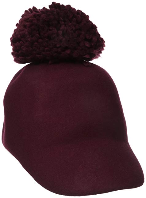 BCBGMAXAZRIA Women's Winter Pom Baseball Hat