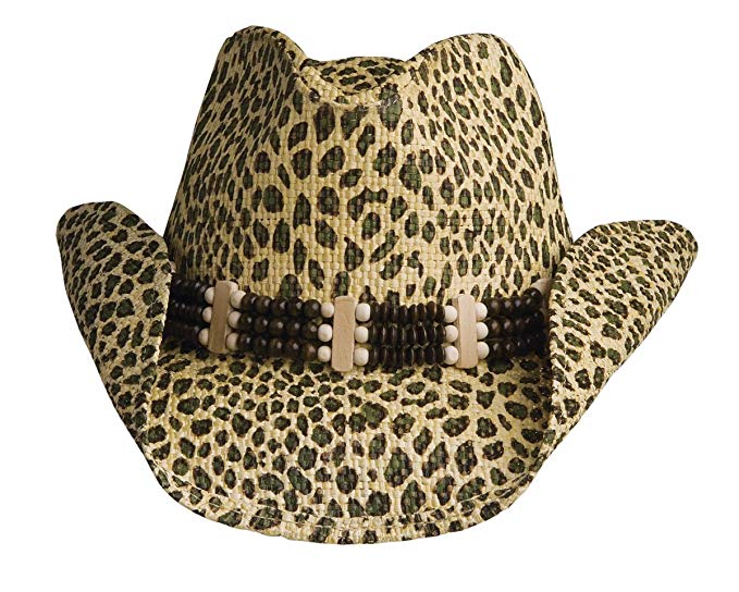 Conner Hats Women's Leopard Fashion Western Straw Hat