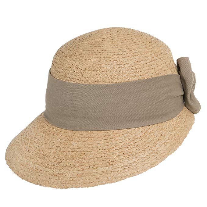 Ultrafino Golf Visor Scoop Panama Straw Hat Womens