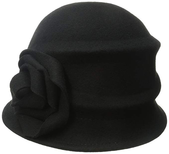 Betmar Women's Alexandrite Wool Trilby Hat Flower Trim