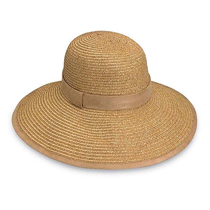 Wallaroo Hat Company Women's Celeste Sun Hat - Adjustable Fit - 100% Paper Braid - UPF50+