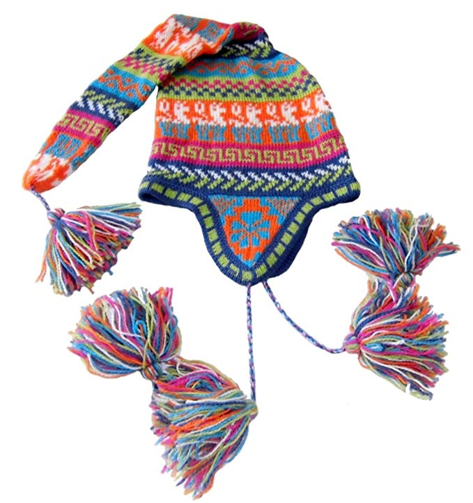 Alpakaandmore Women's Alpaca Wool Hat Duende One Size Multicolor