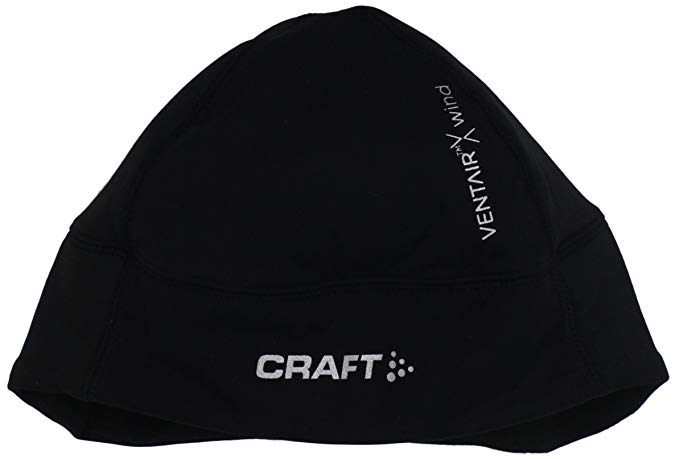 Craft Sportswear Unisex VentAir X Windproof Reflective Helmet Fitted Beanie Hat: accessory/wicking/dry/protection/cold weather/cap