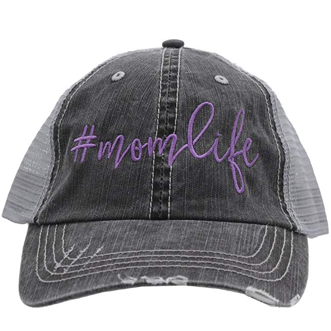 BHW Mom Life #Momlife # Momlife Glittering Trucker Style Baseball Cap Hat