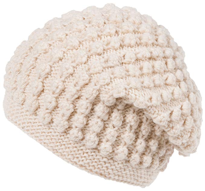 Nirvanna Designs CH607 Popcorn Slouch Hat with Fleece