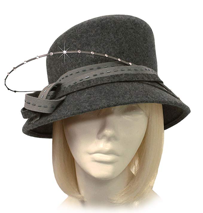 Mr. Song Millilnery Cashmere Soft Felt Bucket Style Hat - 47700RS