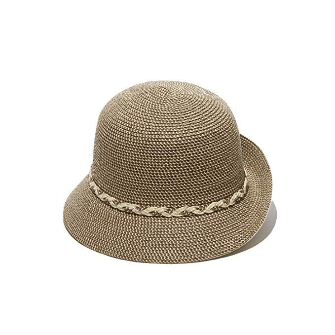 Brixby Cloche Straw Hat 50+ UPF