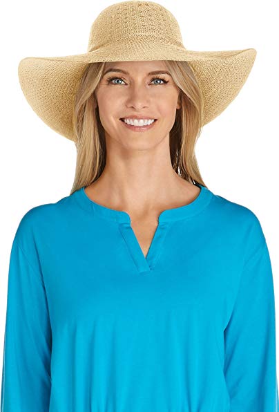 Coolibar UPF 50+ Women's Packable Wide Brim Hat - Sun Protective