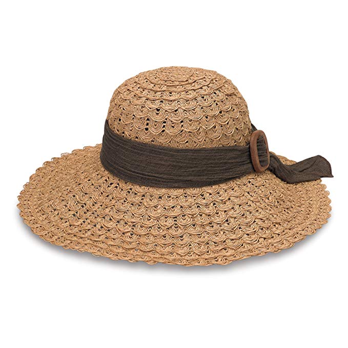 Wallaroo Hat Company Women's Emma Hat, Lacy and Wide-Brimmed, Natural