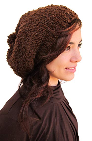 Custom Made Just for You - Handmade Alpaca Rasta Hat - Swiss Chocolate Knitted by Hand