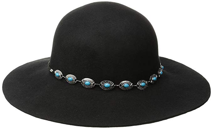 San Diego Hat Company Women's Round-Crown Floppy Hat with Silver-Tone Band