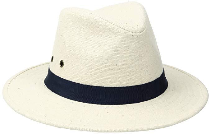 ‘ale by alessandra Women's Skyler Adjustable Canvas Fedora Hat With UPF 50+