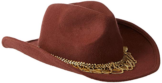 Gottex Women's Taj Felt Sun Hat with Exotic Chain Trim, Rated UPF 50+ for Max Sun Protection