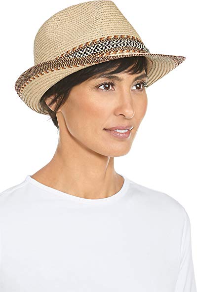 Coolibar UPF 50+ Women's Summer Fedora - Sun Protective