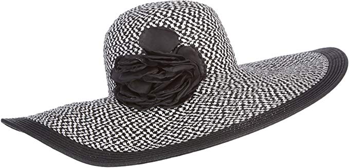 Nine West Womens Floppy Hat One Size Black/white