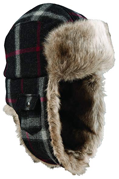 Woolrich Wool Plaid Arctic Trapper Hat