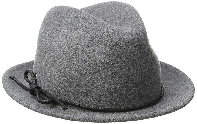 Karen Kane Women's Snapback Felt Fedora Hat