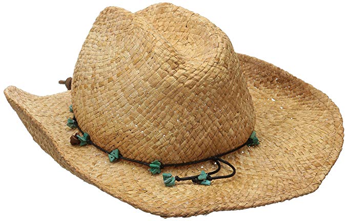 Scala Women's Straw Cowboy Hat