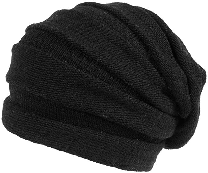 Nirvanna Designs CH609 Stripe Tube Slouch Hat with Fleece