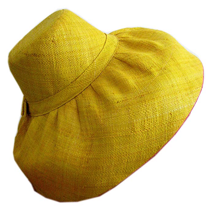 Raffia Extra Large Brim Two Tone Sun Hat RAFF-2