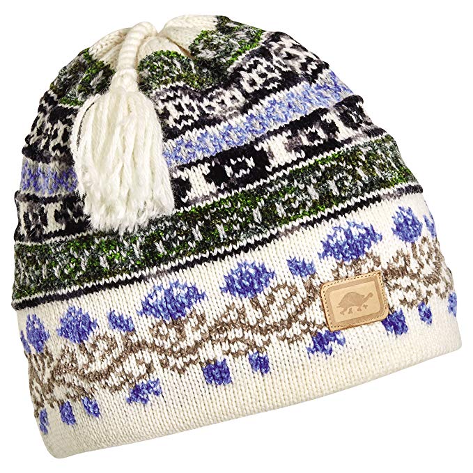 Turtle Fur Women's Lady Fairisle, Classic Wool Ski Tassel Hat