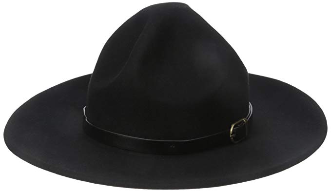 San Diego Hat Company Women's Adjustable Fedora with Pu Band and Welt Brim