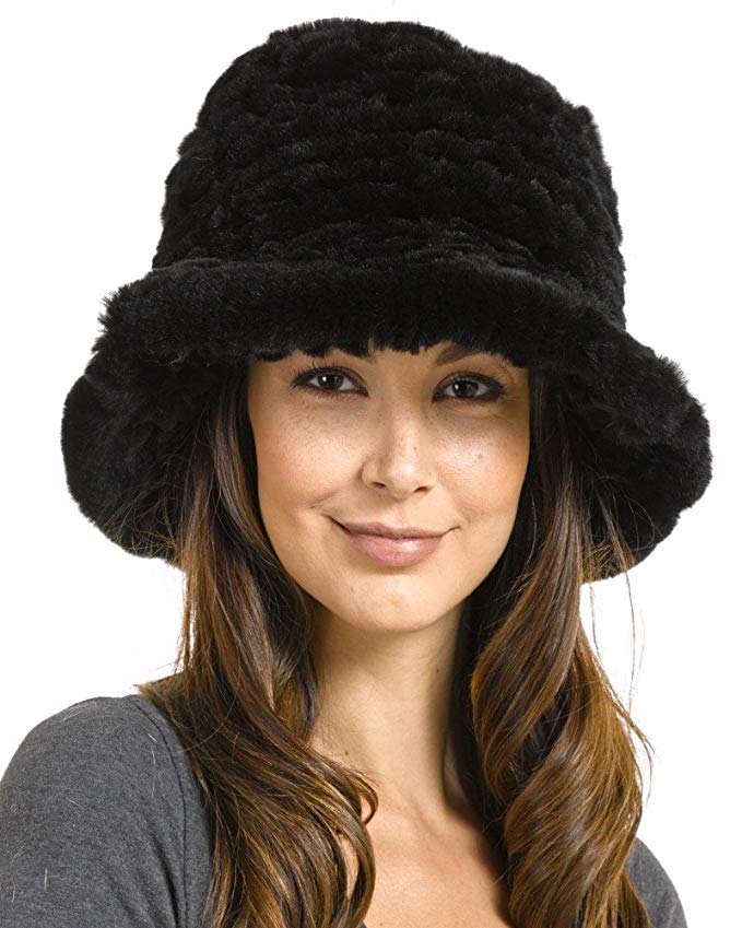 Frr Estelle Rex Rabbit Fur Bucket Hat