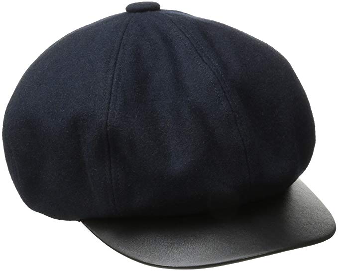 Goorin Bros. Women's Ayu Miss Eight-Panel Cabbie Hat with Faux Leather Brim