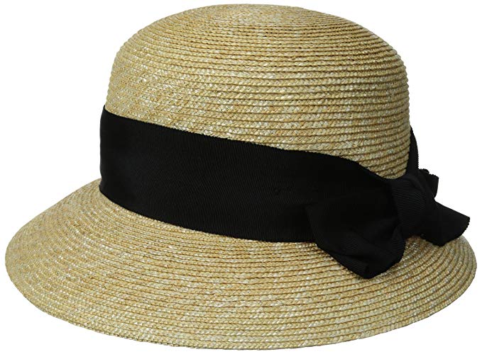Gottex Women's Darby Fine Milan Straw Packable Sun Hat, Rated UPF 50+ for Max Sun Protection