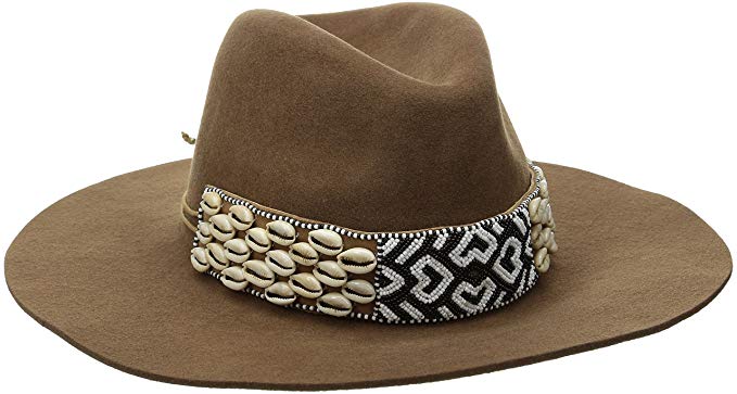 Gottex Women's Seri Felt Sun Hat with Beaded Band, Rated UPF 50+ for Max Sun Protection